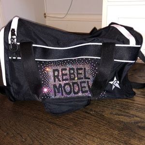 Black rebel athletic duffle bag!